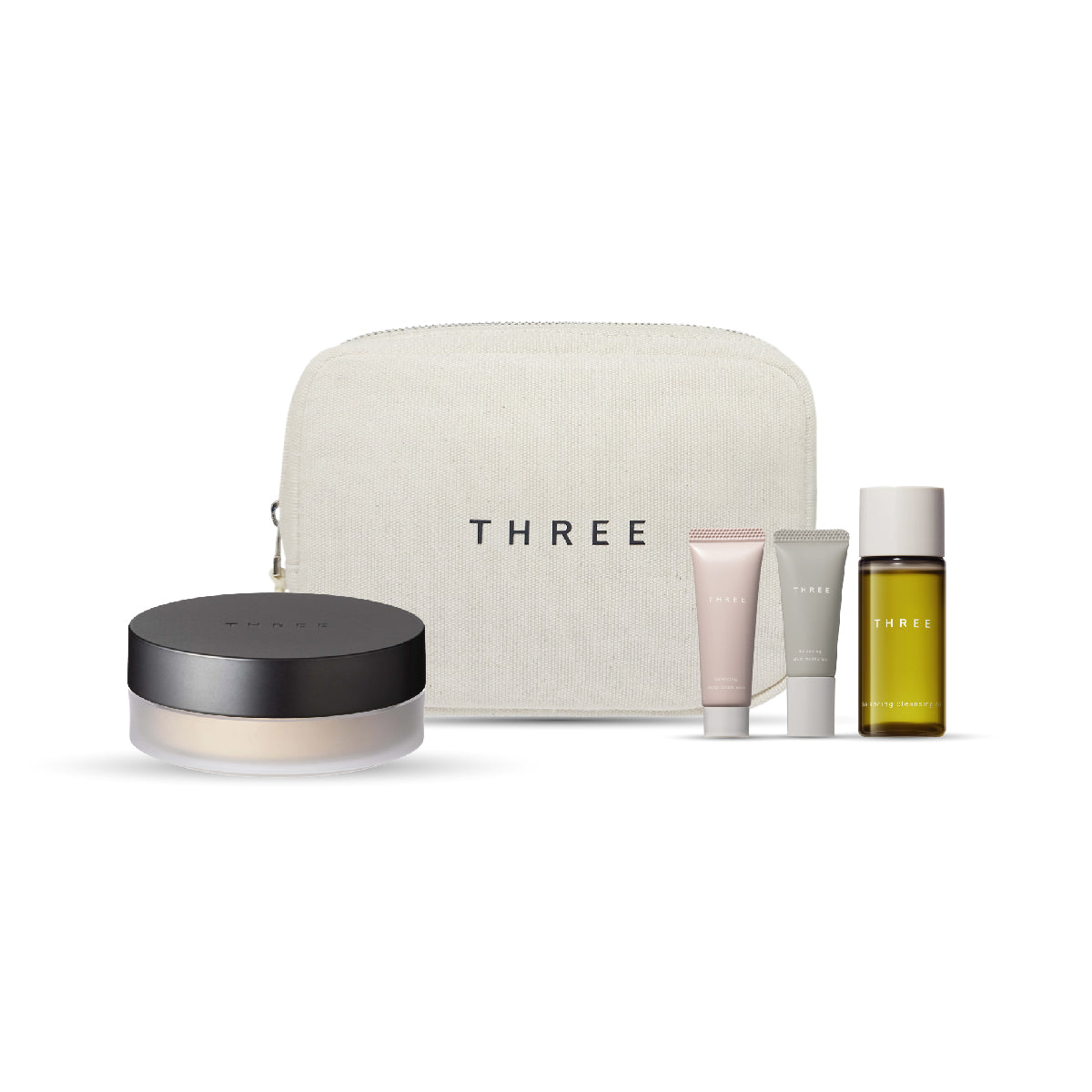THREE Natural Shine Loose Powder Set