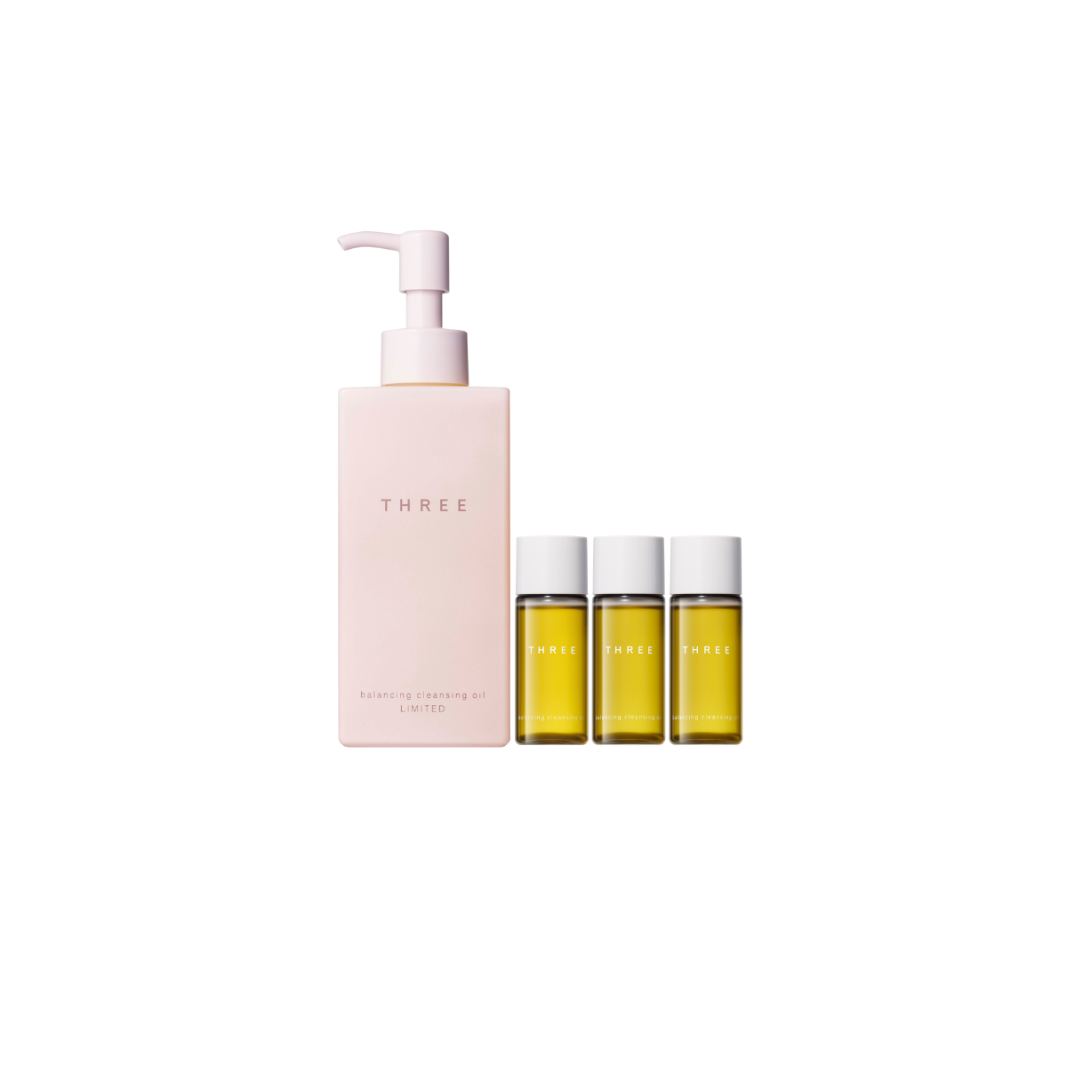 THREE Balancing Cleansing Oil N SA Trio Set